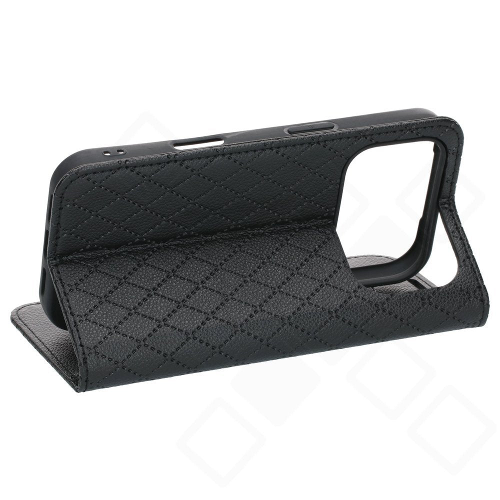 anco Bookcase Style Magnetic für Apple iPhone 17 Pro – Handyhülle Klapphülle mit Kartenfach Schwarz