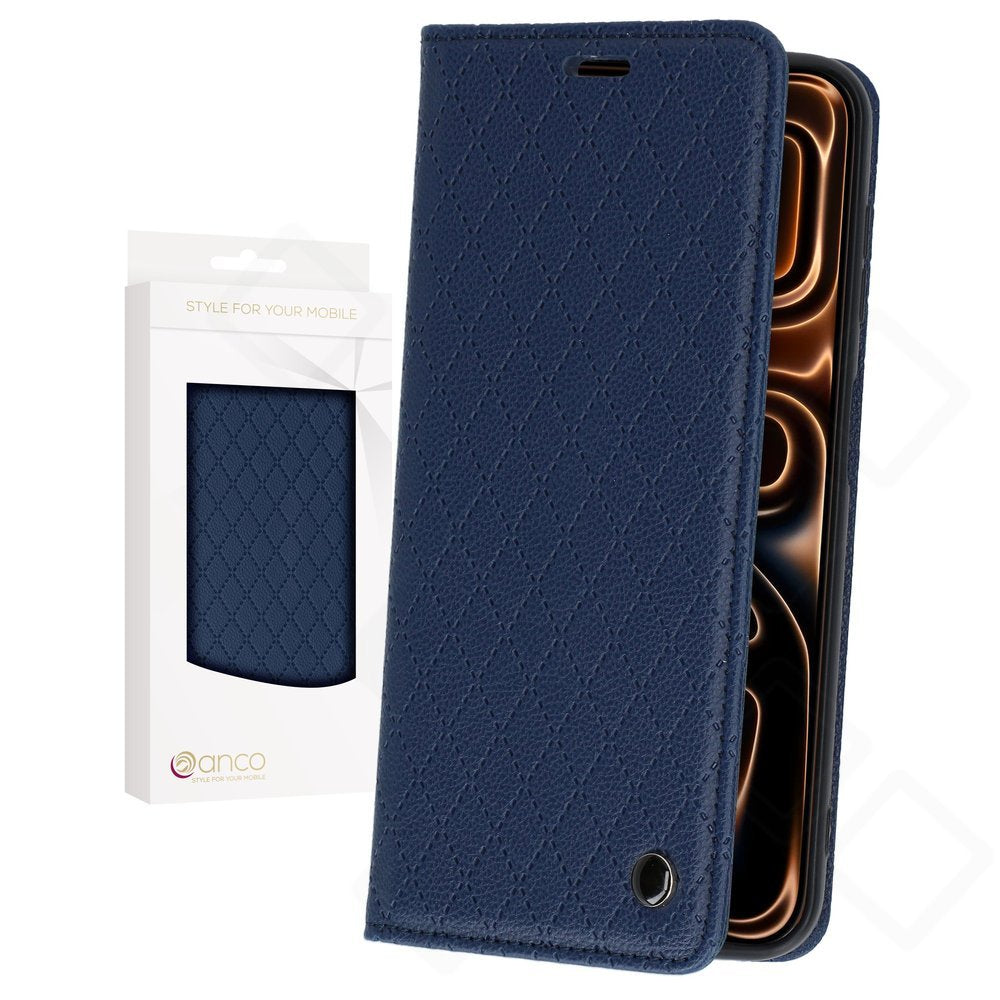 anco Bookcase Style Magnetic für Apple iPhone 17 Pro Max – PU Leder Hülle mit Kartenfach