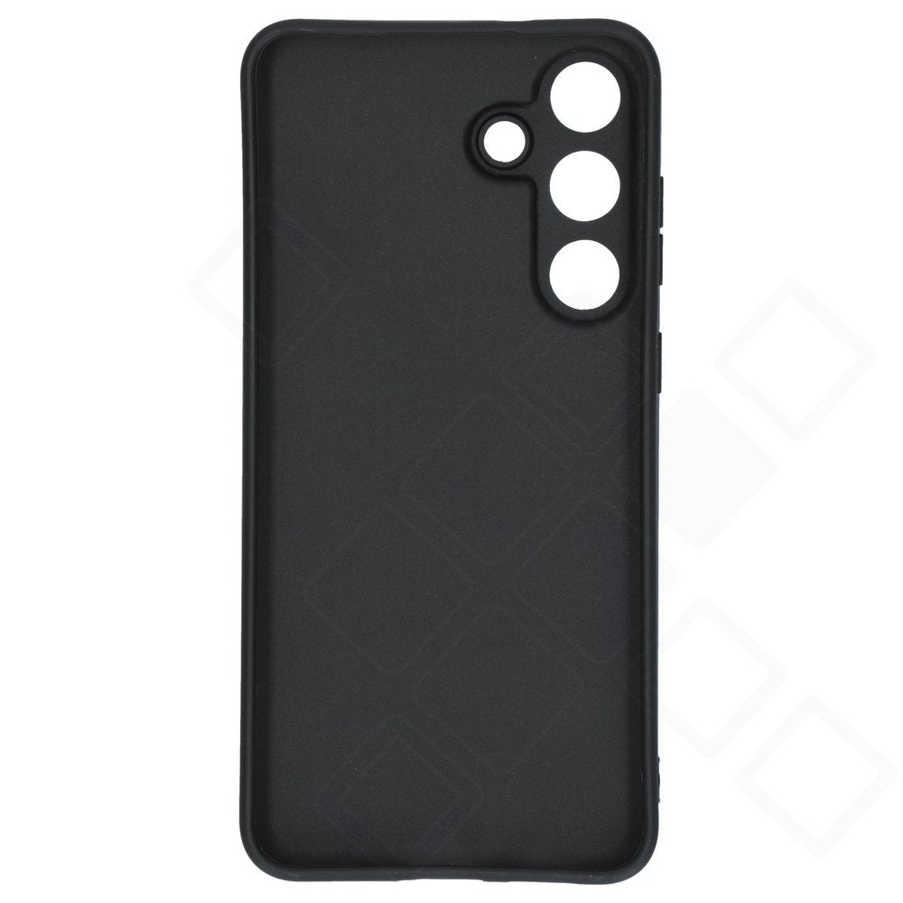 Mattschwarzes anco Dark Case für Galaxy S25 FE – Rückansicht