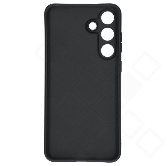 Mattschwarzes anco Dark Case für Galaxy S25 FE – Rückansicht