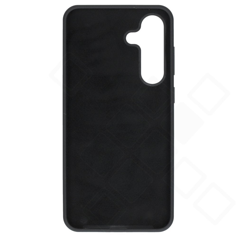 Schwarzes anco Liquid Silicone Case Galaxy S25 FE – Rückansicht