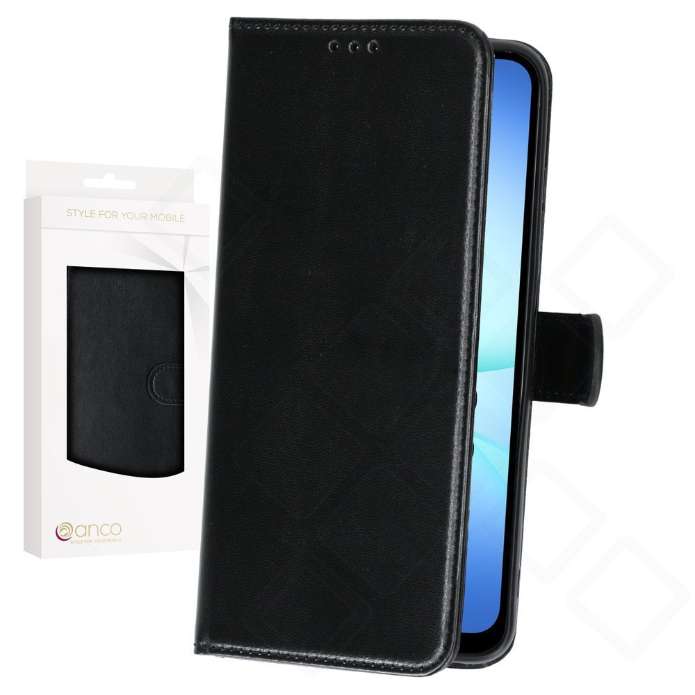 anco Basic Bookcase für Samsung Galaxy A17 4G / A17 5G – PU Leder Hülle mit Kartenfach