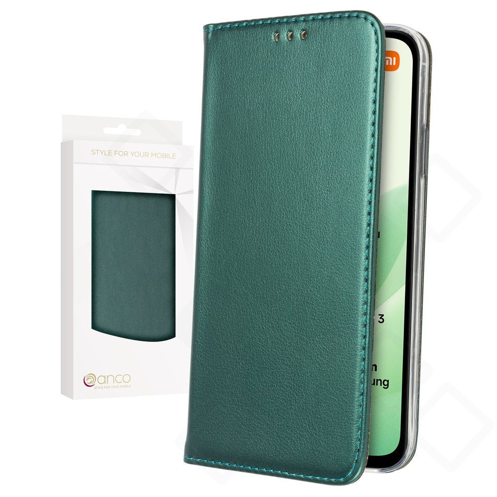 anco Bookcase Basic Magnetic für Xiaomi Redmi 15 5G – PU Leder Hülle mit Kartenfach