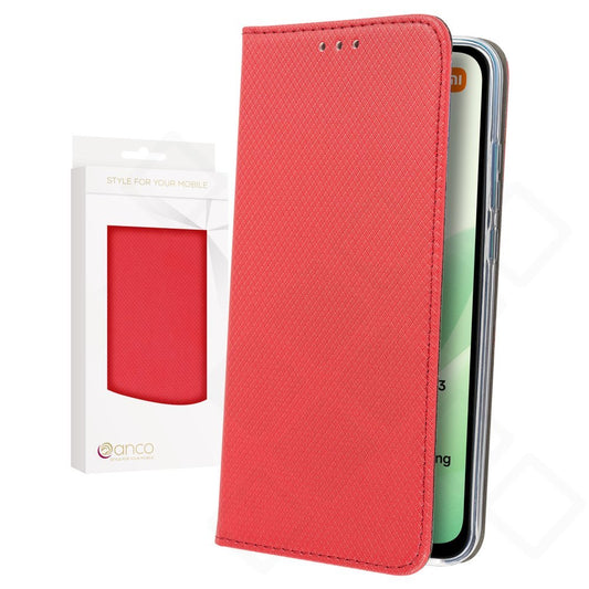 anco Bookcase Basic Magnetic für Xiaomi Redmi 15 5G – PU Leder Hülle mit Kartenfach