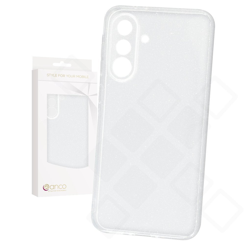 anco Shine Case – Galaxy A36 5G | Transparente Glitzer-Hülle