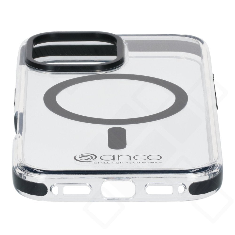 anco Magnetic Protect Case – MagSafe-kompatibles Hybrid-Backcover (PC+TPU+TPE) mit glänzender Oberfläche & 2 m Fallschutz nach Militärstandard für Apple iPhone 17