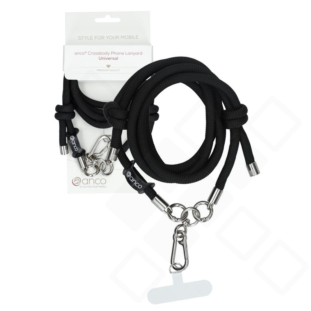anco® Universal Crossbody Phone Lanyard – Verstellbares Telefon-Umhängeband (160 cm / 8 mm)