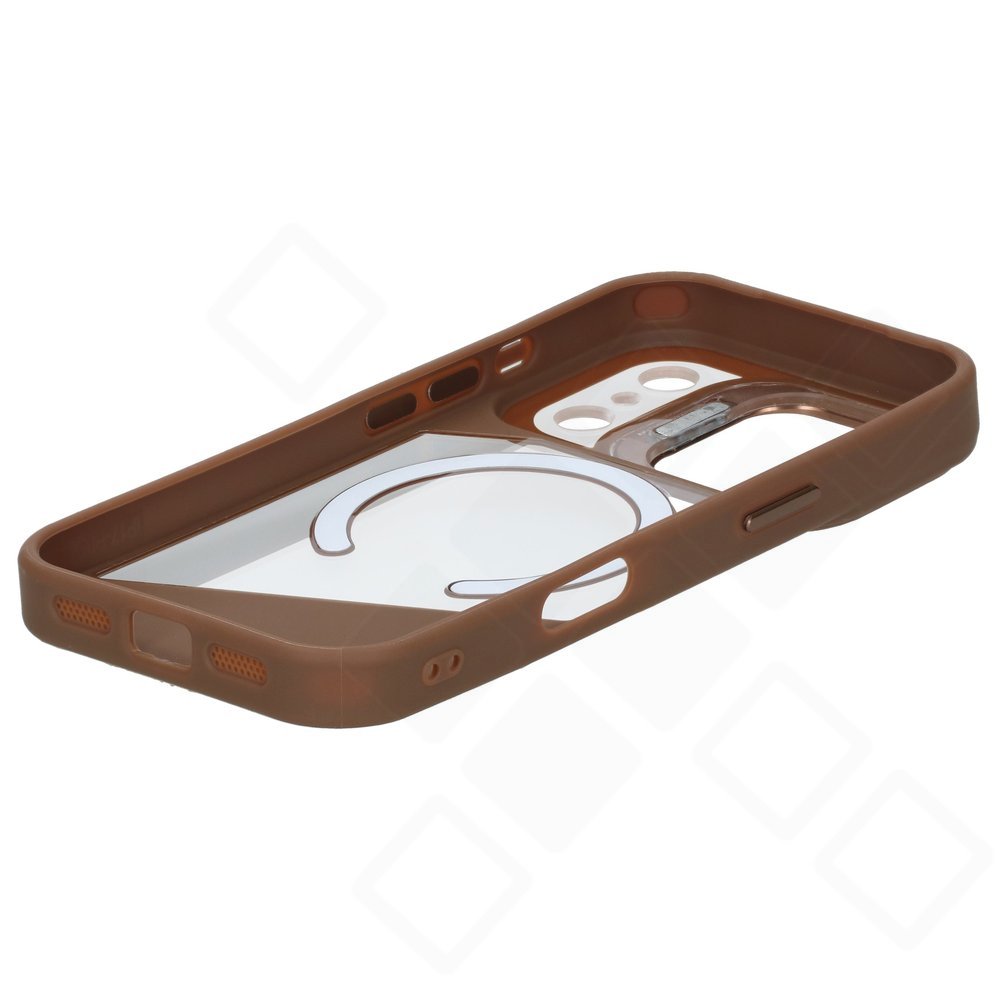 iPhone 17 Pro MagSafe Hülle Braun – anco Magnetic Fusion Case mit Kameraständer