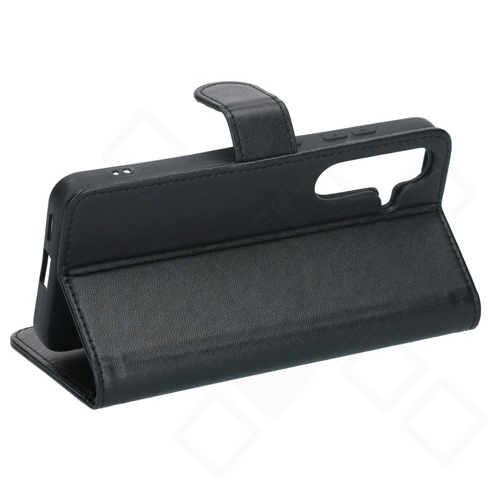 Samsung Galaxy S25 Bookcase Hülle Schwarz mit Kartenfach – anco Basic
