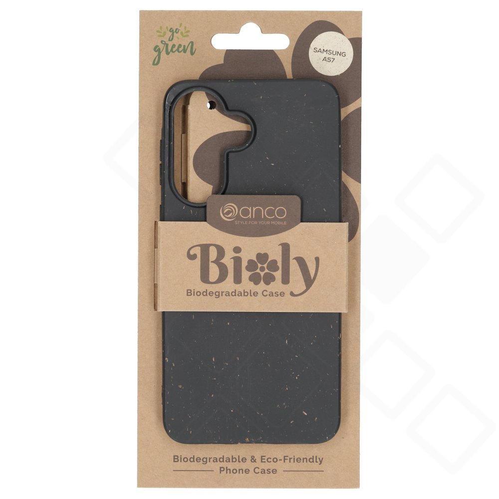 anco Bioly Case für Samsung Galaxy A57 5G – Biologisch abbaubare Handyhülle Schwarz