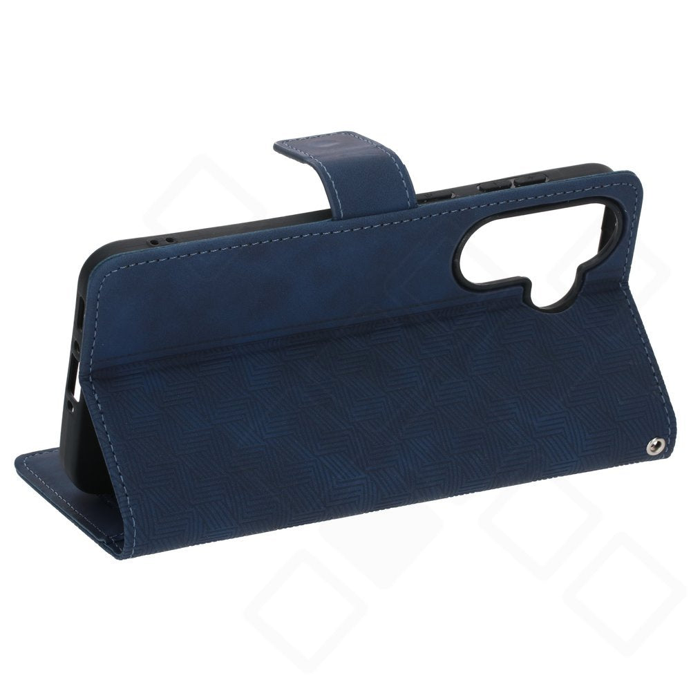 anco Bookcase Geometric Schutzhülle aus PU-Leder für Samsung Galaxy A37 5G (SM-A376B)