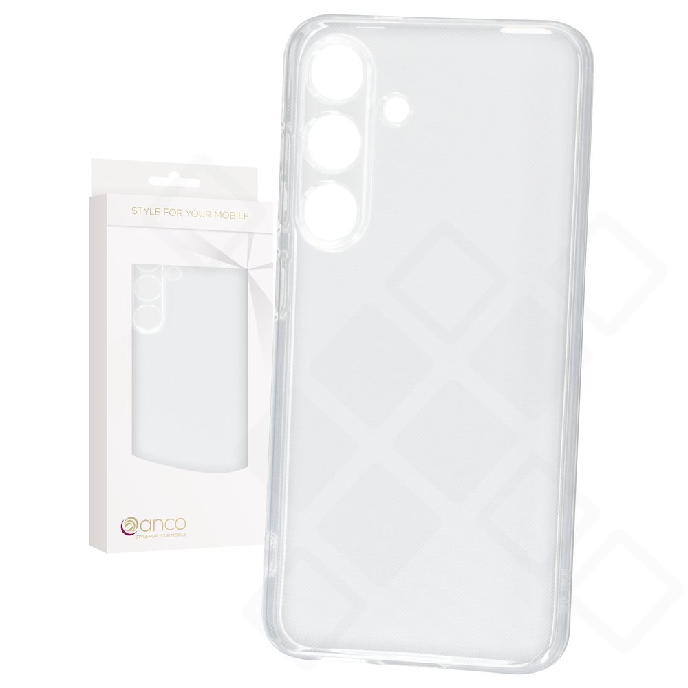 anco Super Slim Case – Ultradünne TPU-Schutzhülle (1,5 mm) mit erhöhtem Kameraschutz für Samsung Galaxy S25 (S931B) – Transparent