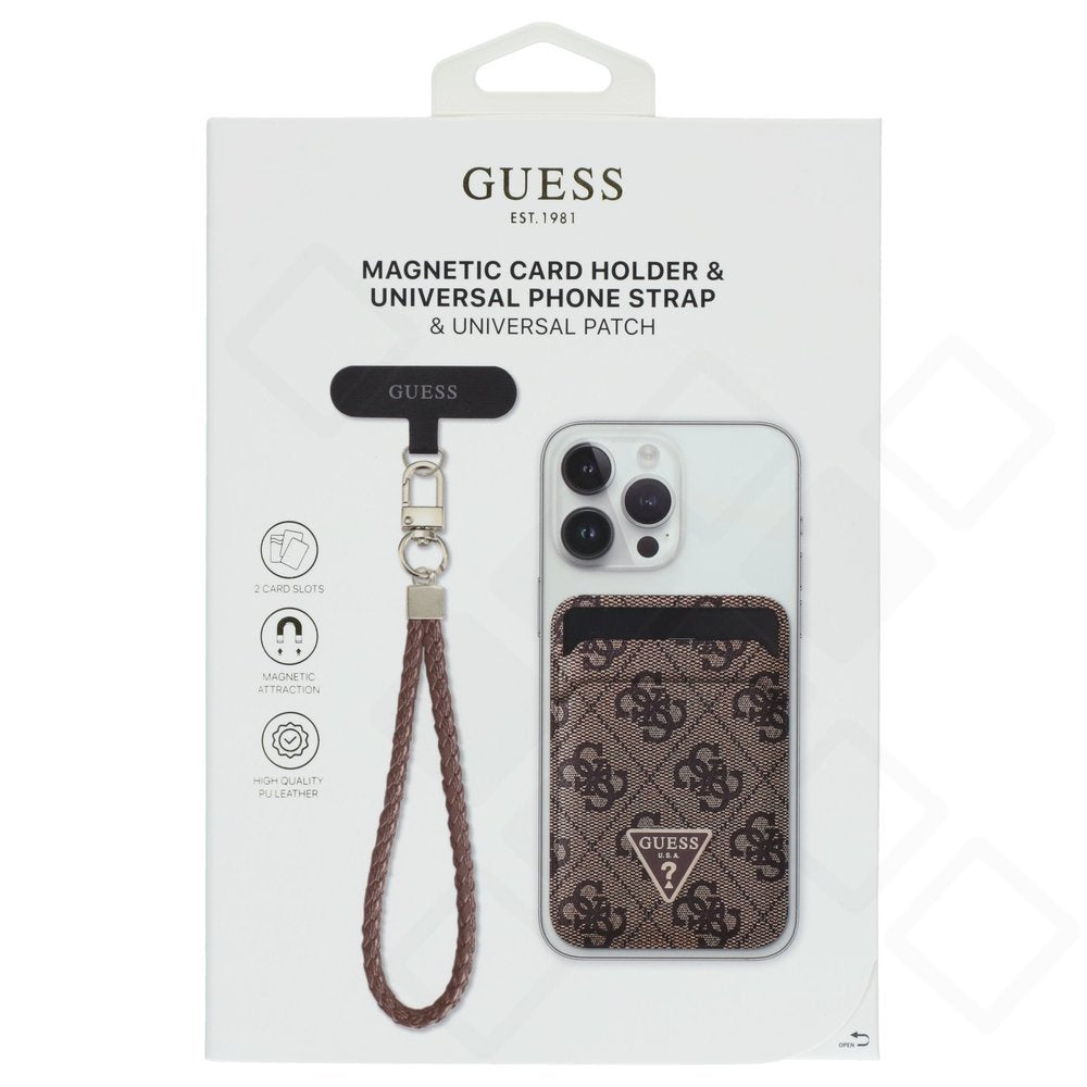 Guess Triangle Magnetic Card Holder + Phone Strap