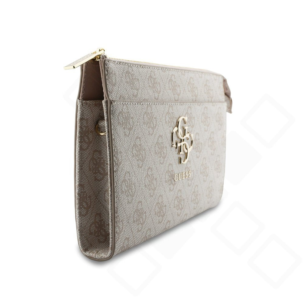 Guess PU 4G Metal Logo Phone Bag – Universelle Smartphone-Tasche mit zwei Tragegurten