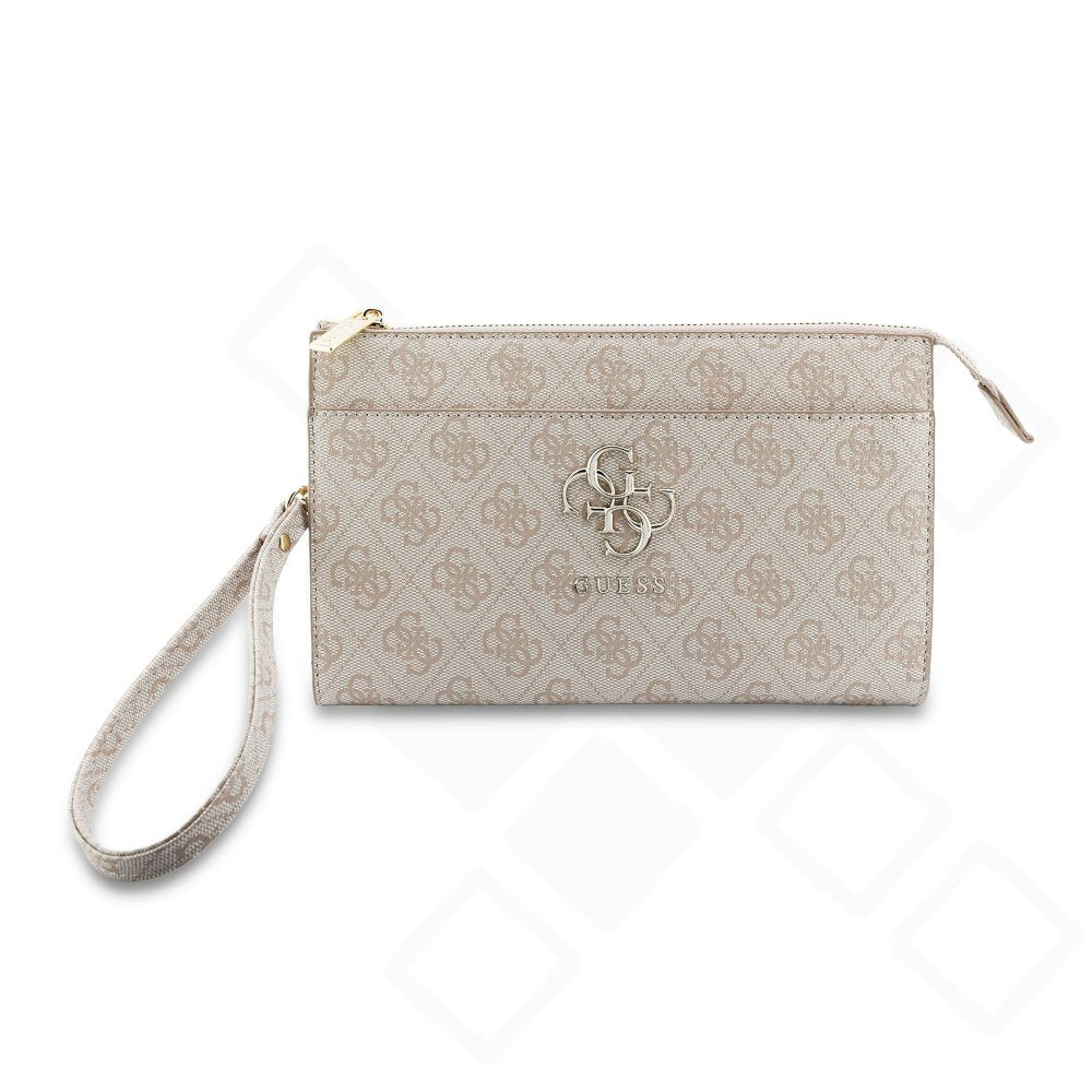 Guess PU 4G Metal Logo Phone Bag – Universelle Smartphone-Tasche mit zwei Tragegurten