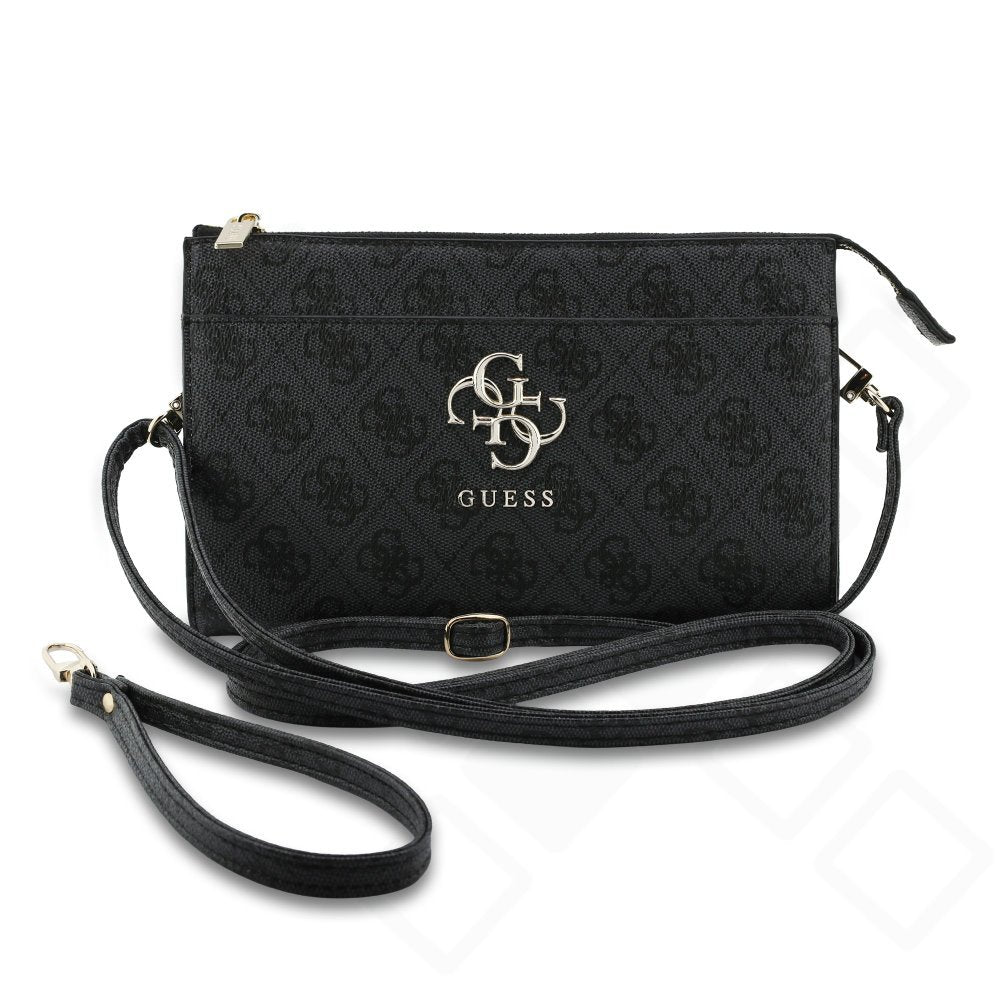Guess PU 4G Metal Logo Phone Bag – Premium Smartphone Tasche aus PU-Leder mit Schultergurt