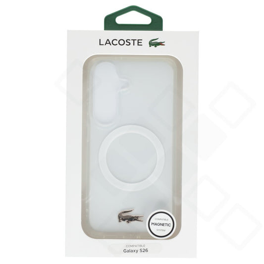 Lacoste Shockproof Hard Case für Samsung Galaxy S26 – Transparent – Detailansicht 1
