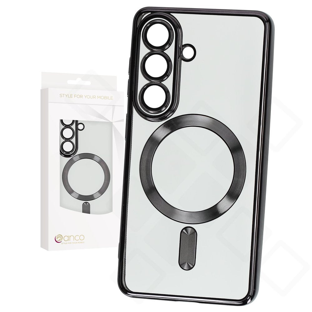 anco Magnetic Chrome Case für Samsung Galaxy S26 – Magnetische TPU Handyhülle mit transparenter Rückseite
