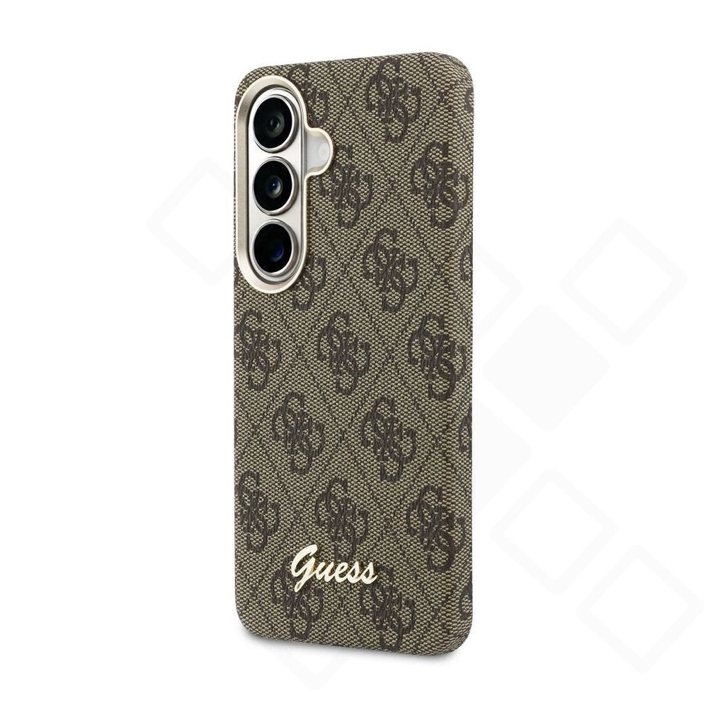 Guess PU 4G Script Metal Logo Magnetic Case – Galaxy S26 | Braun