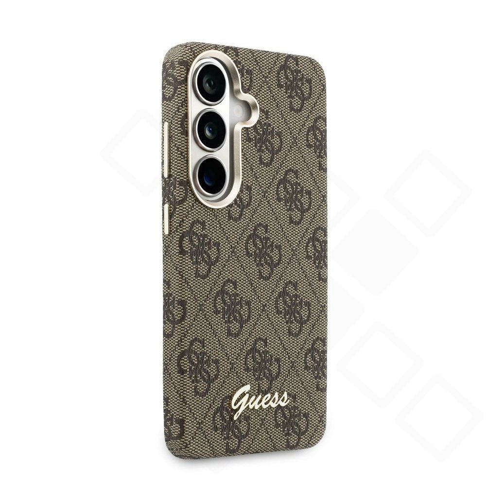 Guess PU 4G Script Metal Logo Magnetic Case – Galaxy S26 | Braun