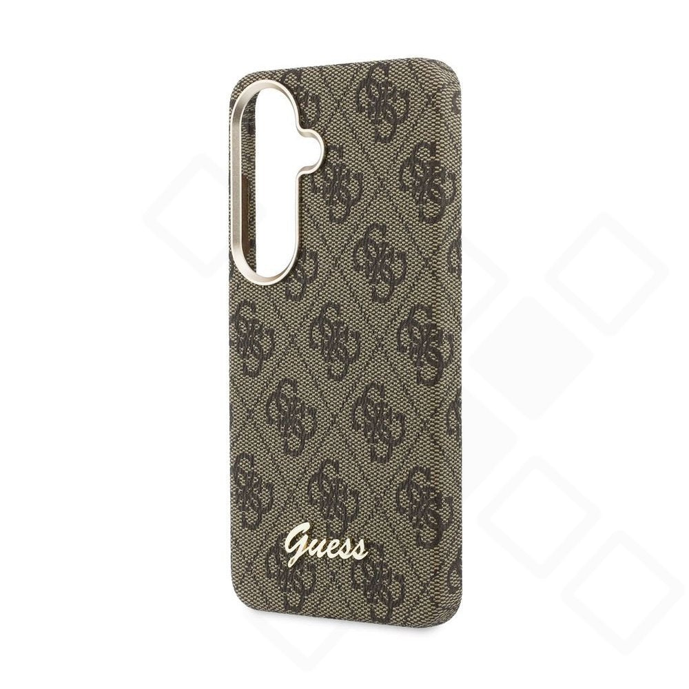 Guess PU 4G Script Metal Logo Magnetic Case – Galaxy S26 | Braun