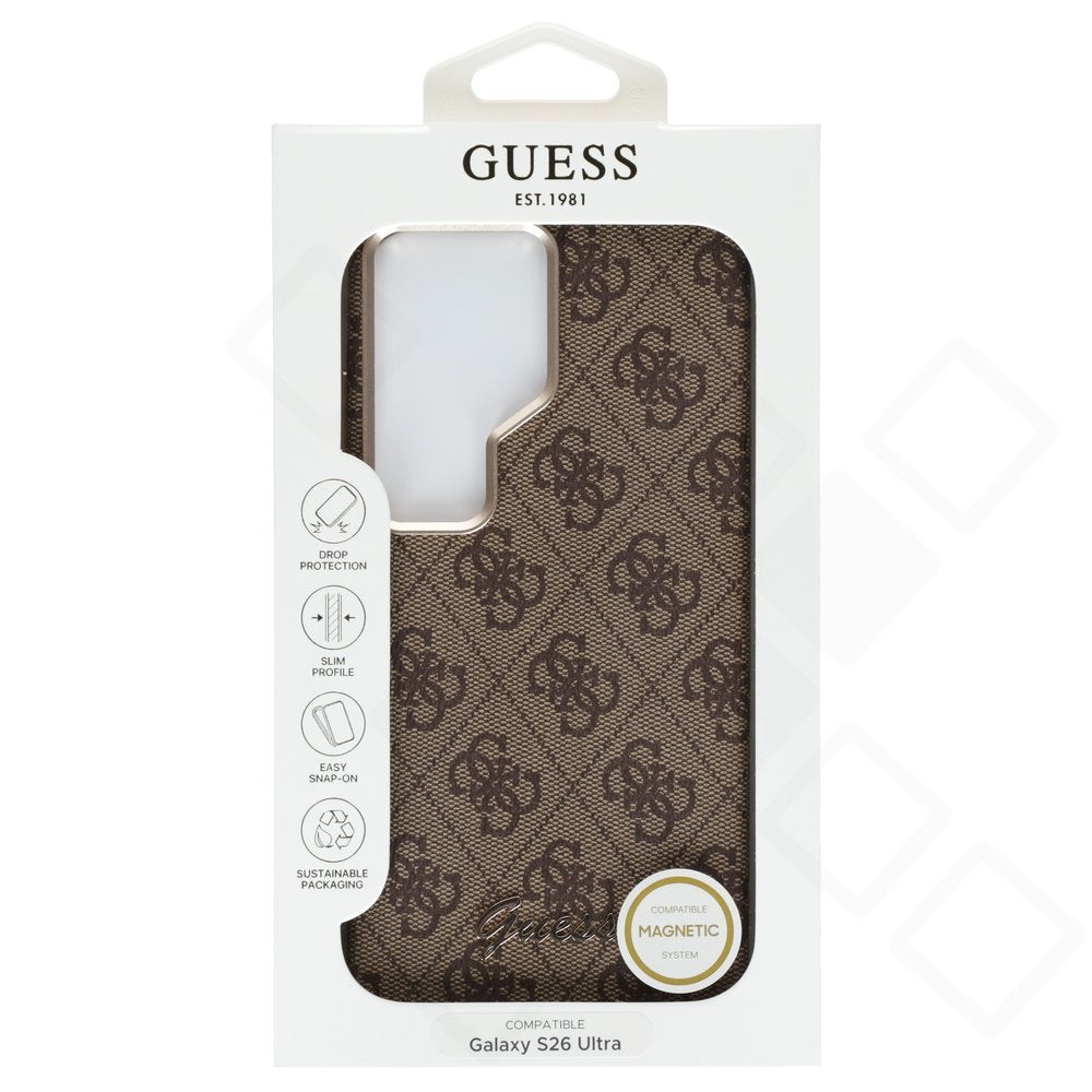 Guess PU 4G Script Metal Logo Magnetic Case für Samsung Galaxy S26 Ultra – Produktansicht 7