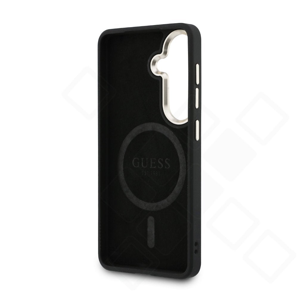 Guess PU Leather 4G Gold Frame Magnetic Case – Galaxy S26 | Schwarz, Braun, Pink