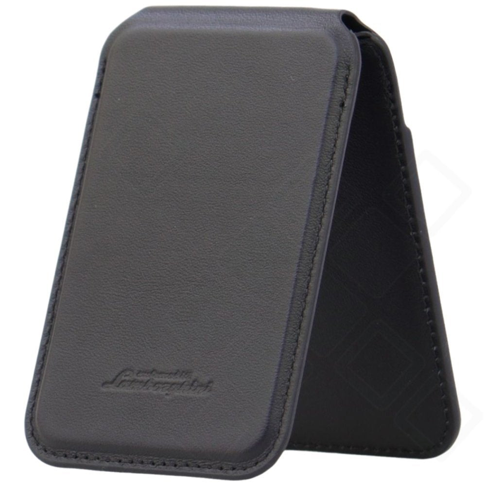 Lamborghini Leather MagSafe Cardslot Stand - grün
