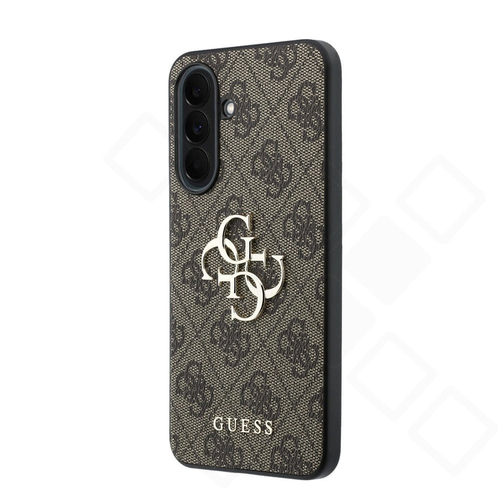 Guess PU 4G Metal Logo Case für Samsung Galaxy A37 5G – Premium Schutzhülle – Braun