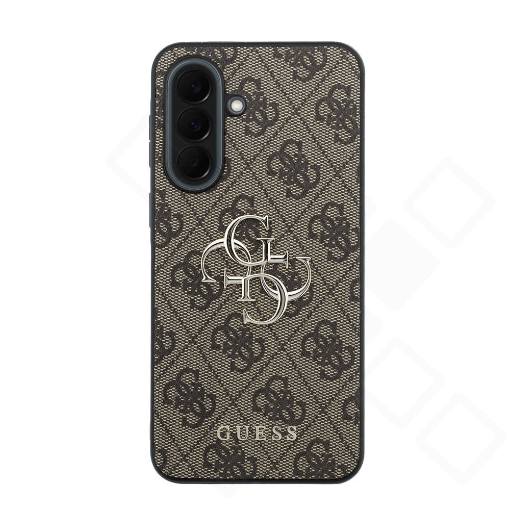 Guess PU 4G Metal Logo Case für Samsung Galaxy A37 5G – Premium Schutzhülle – Braun