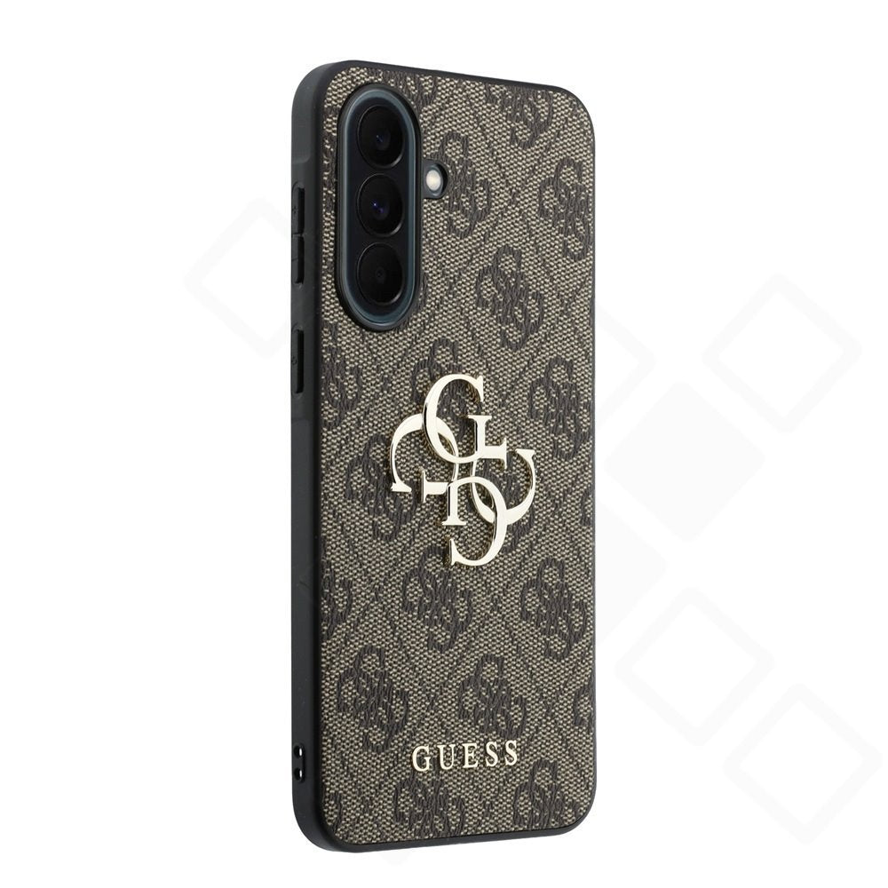 Guess PU 4G Metal Logo Case für Samsung Galaxy A37 5G – Premium Schutzhülle – Braun