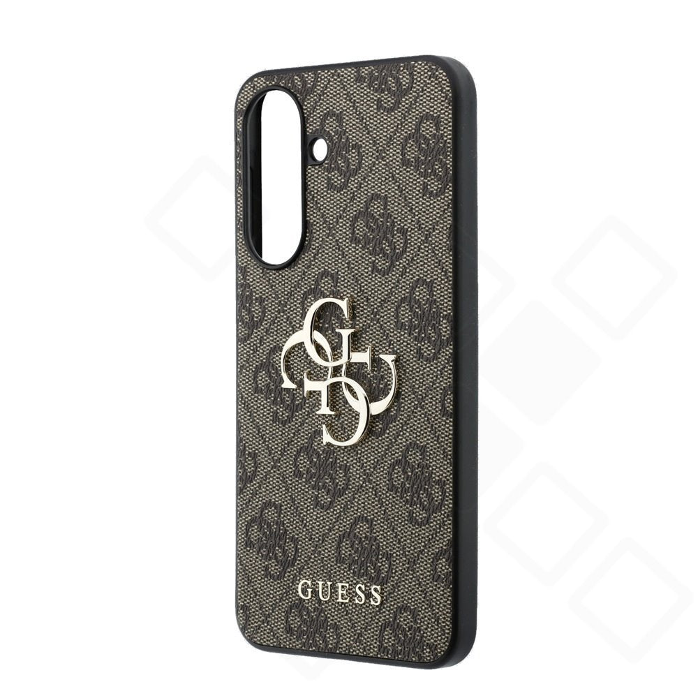 Guess PU 4G Metal Logo Case für Samsung Galaxy A37 5G – Premium Schutzhülle – Braun