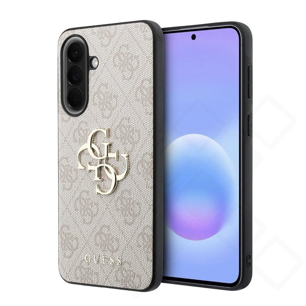 Guess PU 4G Metal Logo Case für Samsung Galaxy A57 5G – Premium Schutzhülle – Pink