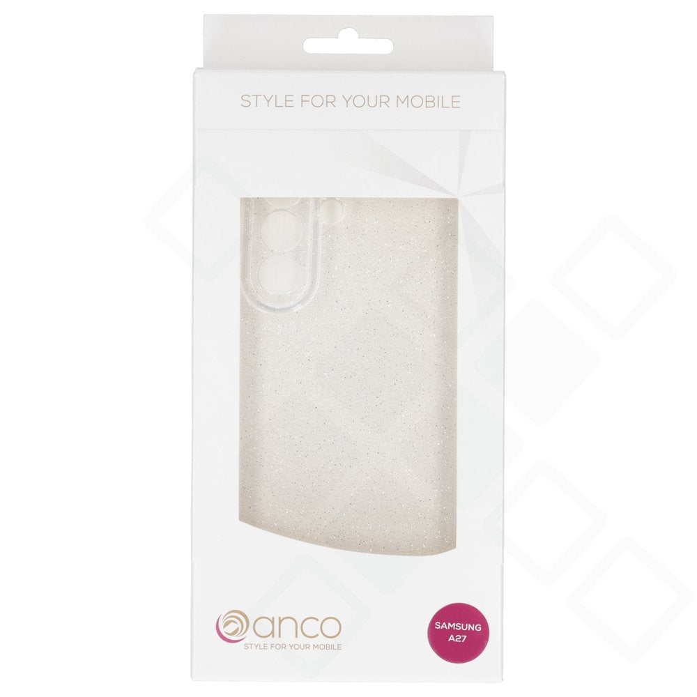 anco Shine Case – Galaxy A27 5G | Glitzer & Transparentschutz