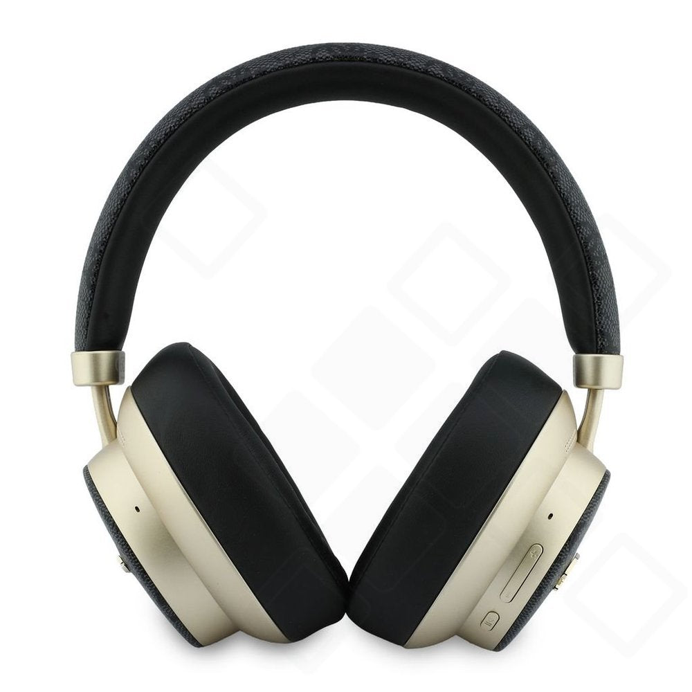 Guess PU 4G Gold Script Metal Logo ENC Wireless Earphones – Bluetooth Kopfhörer mit ENC und 30 Std. Akkulaufzeit