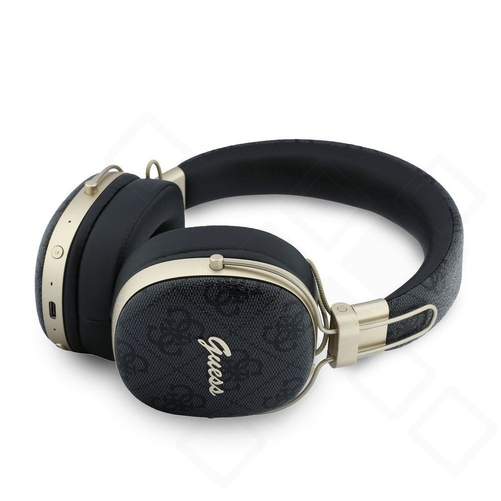 Guess 4G Metal Script Logo ENC Wireless Kopfhörer – Bluetooth Over-Ear Headphones mit ENC & bis zu 26 Stunden Akkulaufzeit