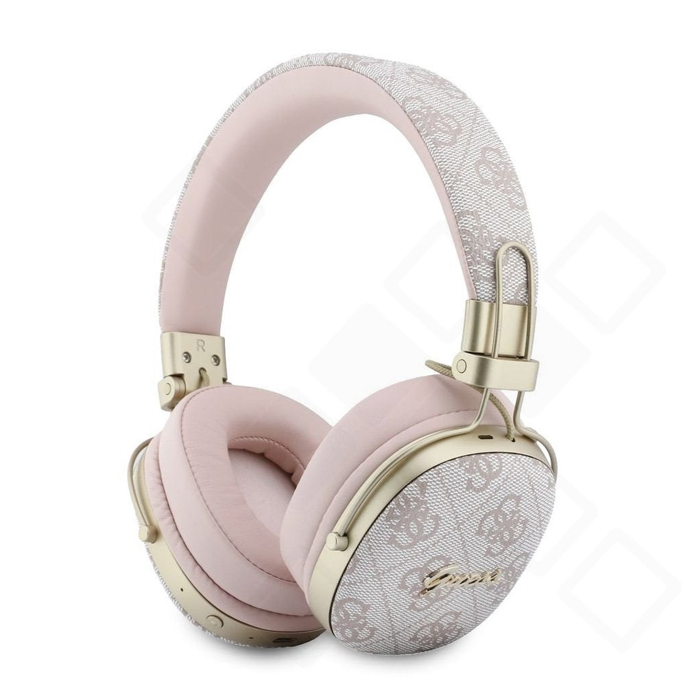 Guess 4G Metal Script Logo ENC Wireless Kopfhörer – Bluetooth Over-Ear Headphones mit ENC & bis zu 26 Stunden Akkulaufzeit
