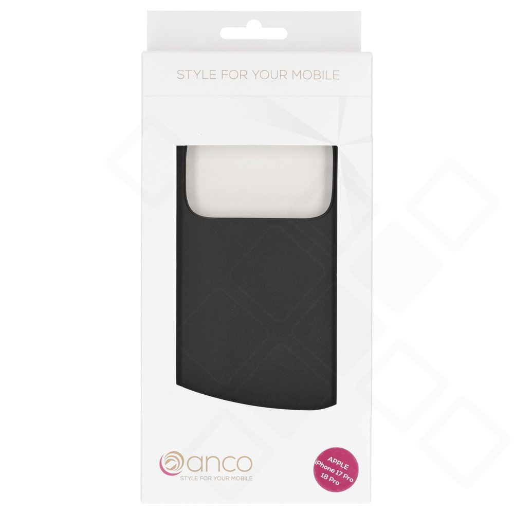 anco Dark Case – Matte Handyhülle für Apple iPhone 18 Pro - Black