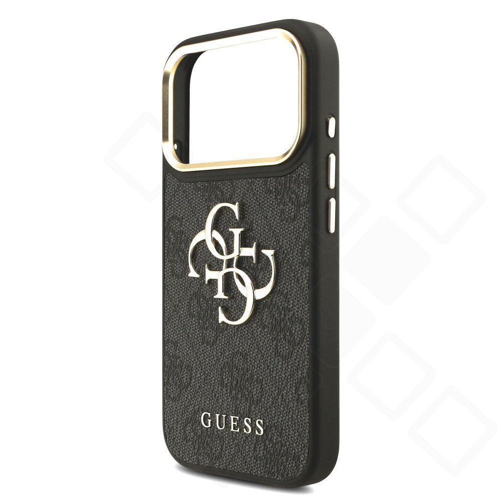 Guess PU 4G Gold Frame Case – Premium-Handyhülle für iPhone 17 & 18 Pro Max