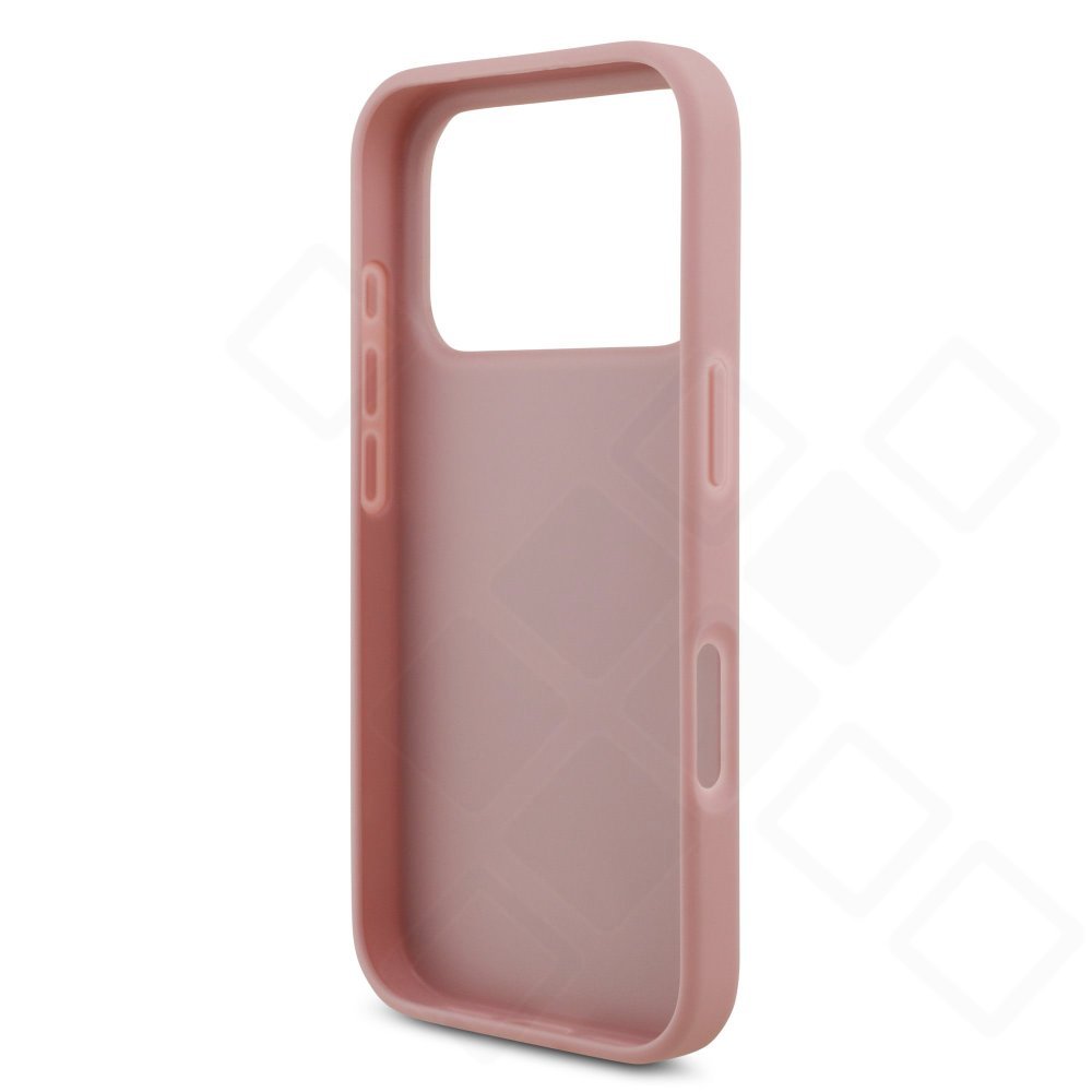 Guess PU Fixed Glitter 4G Metal Logo Case für iPhone 17 Pro / 18 Pro