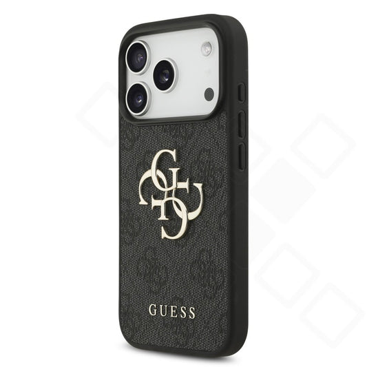 Guess 4G Metal Logo Hülle – iPhone 17 / 18 Pro | Flexible Seiten