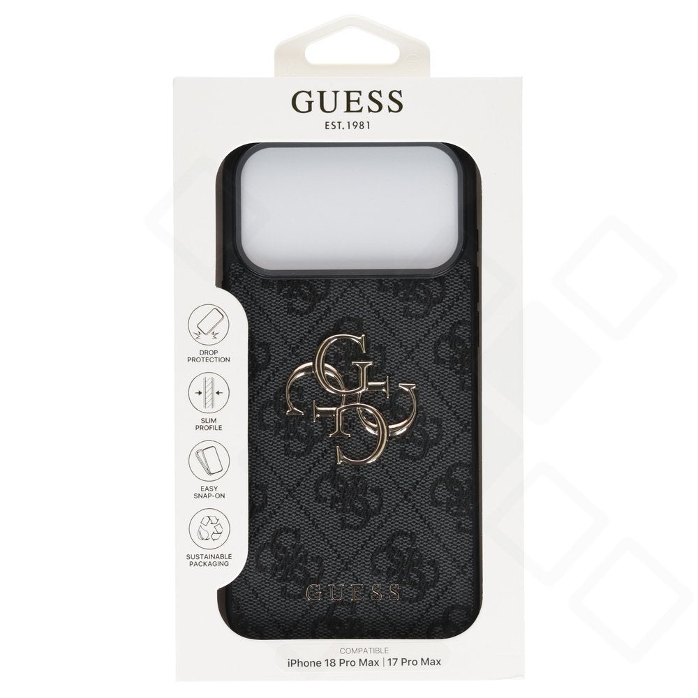 Guess PU 4G Metal Logo Case für Apple iPhone 17 Pro Max & iPhone 18 Pro Max – Premium Schutzhülle