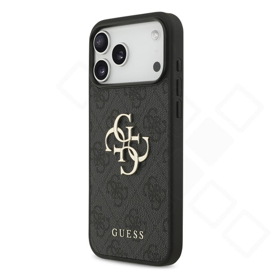 Guess 4G Metal Logo Hülle – iPhone 17 / 18 Pro Max | Flexible Seiten