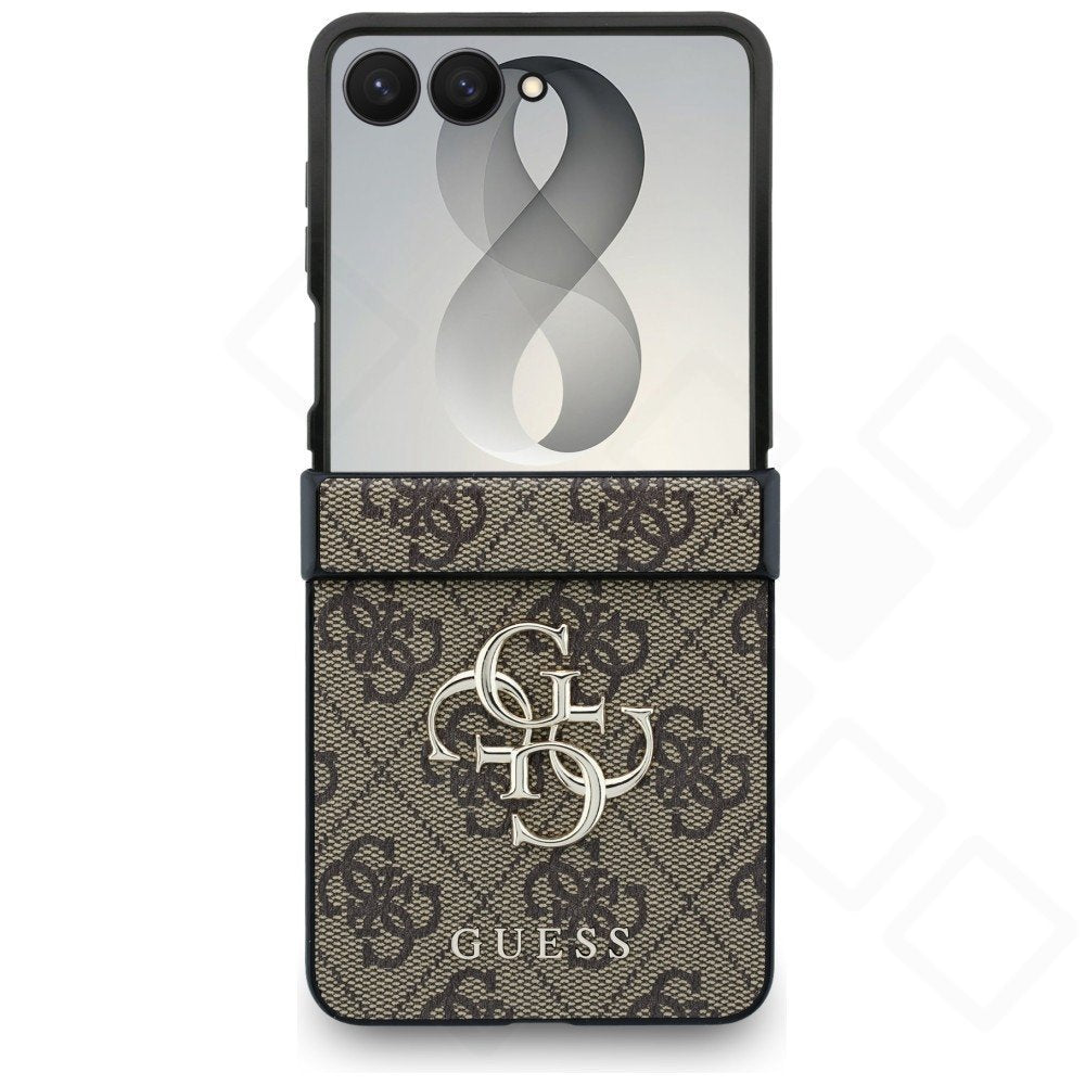 Guess PU 4G Metal Logo Case für Samsung Galaxy Z Flip8