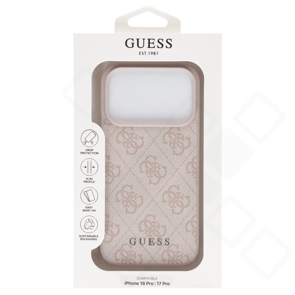 Guess PU 4G Metal Classic Logo Case für iPhone 17 Pro / 18 Pro