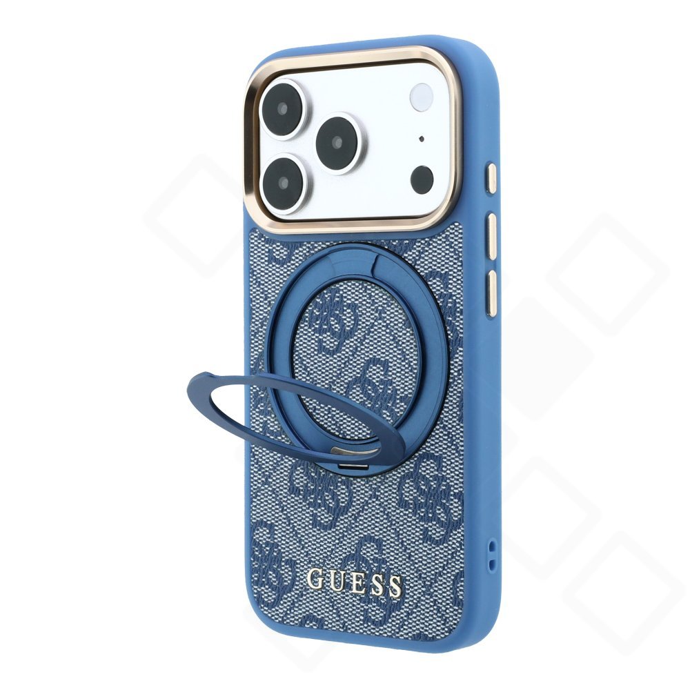 Guess PU 4G Ring Stand MagSafe Case für iPhone 17 Pro / 18 Pro