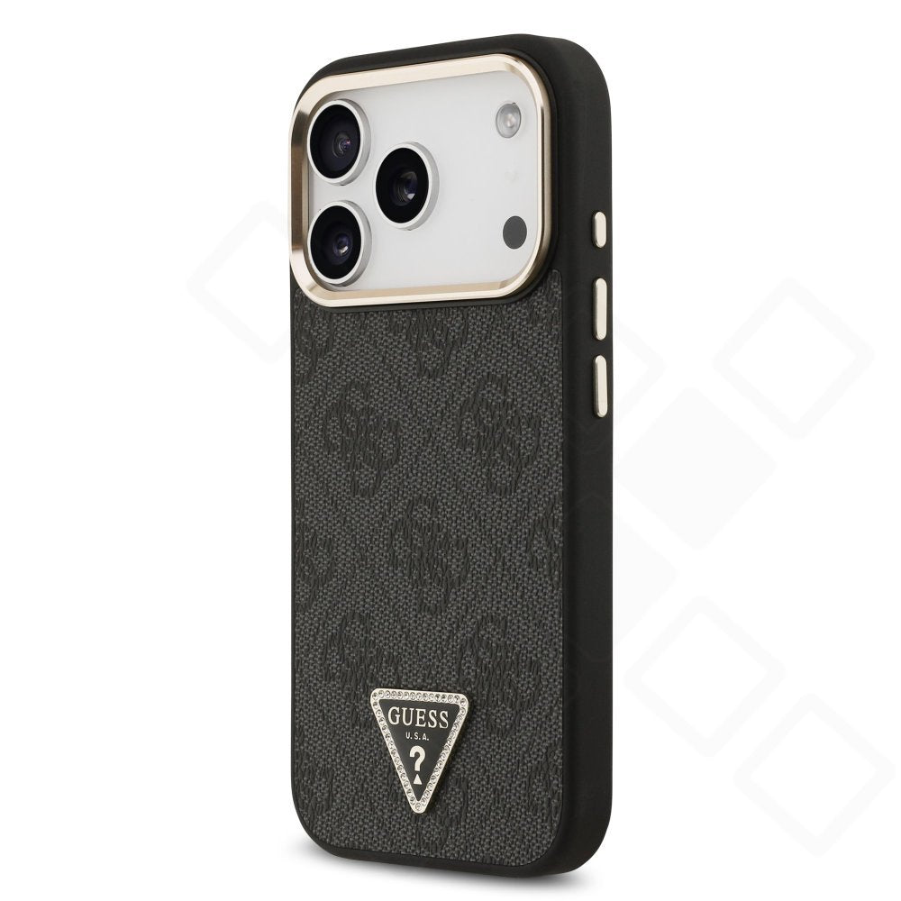 Guess 4G Strass Triangle MagSafe Case für iPhone 17 Pro / 18 Pro