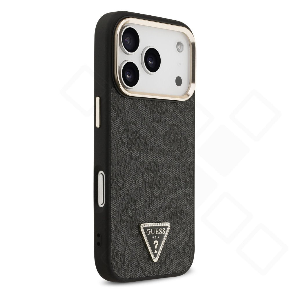 Guess 4G Strass Triangle MagSafe Case für iPhone 17 Pro / 18 Pro