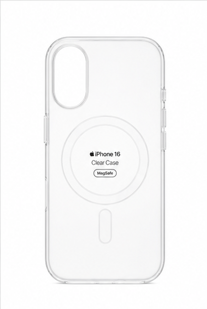 Original Apple Clear Case mit MagSafe für Apple iPhone 16 transparent