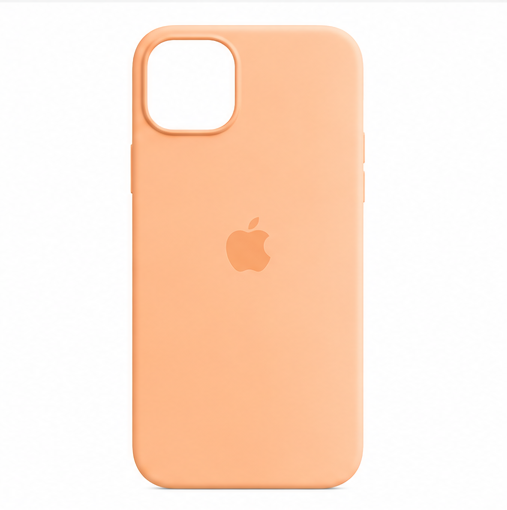 Original Apple Silicone Case mit MagSafe für iPhone 15 Plus in Sorbet Orange